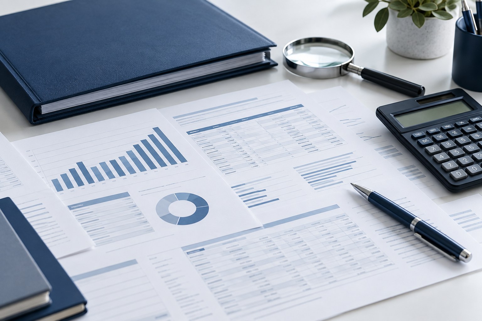 مستندات وتقارير مالية وأدوات مراجعة — Financial reports and audit tools